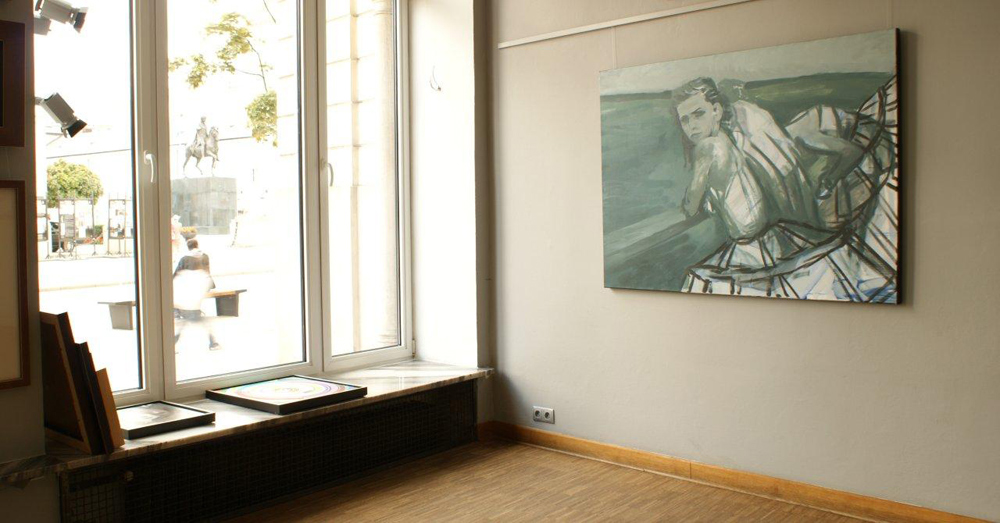 Katarzyna Swinarska - Virgins on the bridge (Oil on Canvas | Size: 115 x 140 cm | Price: 8000 PLN)