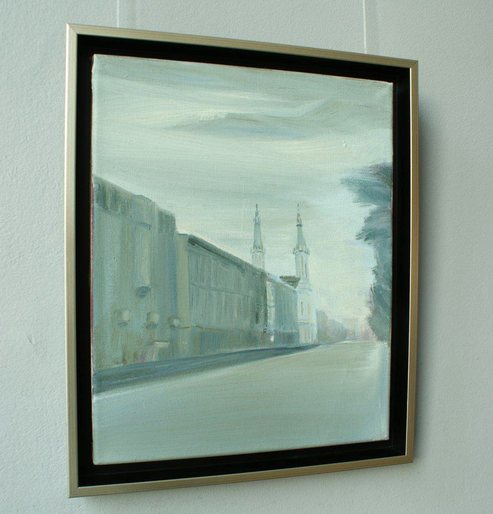 Piotr Bukowski - Plac Zbawiciela (Oil on Canvas | Size: 39 x 47 cm | Price: 3500 PLN)