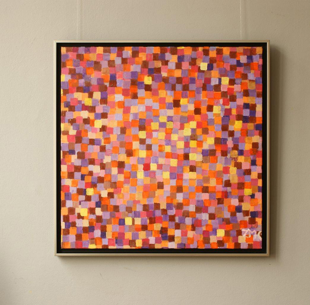 Zofia Matuszczyk-Cygańska - Purple (Oil on Canvas | Size: 85 x 85 cm | Price: 14000 PLN)