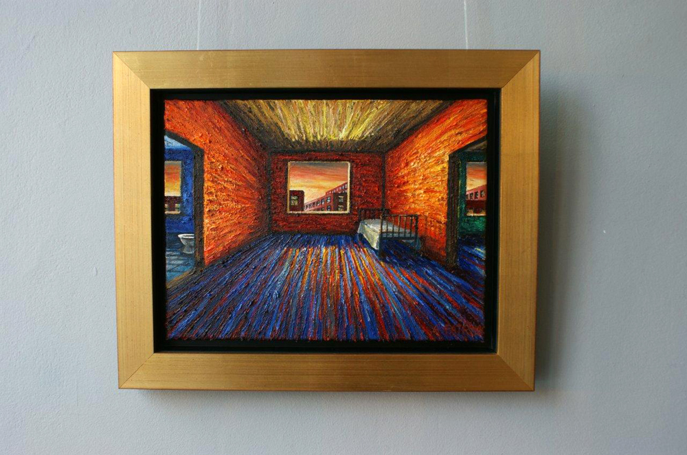 Adam Patrzyk - Room to sleep (Oil on Canvas | Wymiary: 52 x 42 cm | Cena: 9500 PLN)