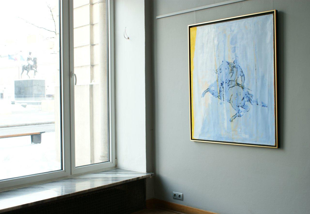 Jacek Łydżba - Rider (Oil on Canvas | Wymiary: 105 x 125 cm | Cena: 7000 PLN)