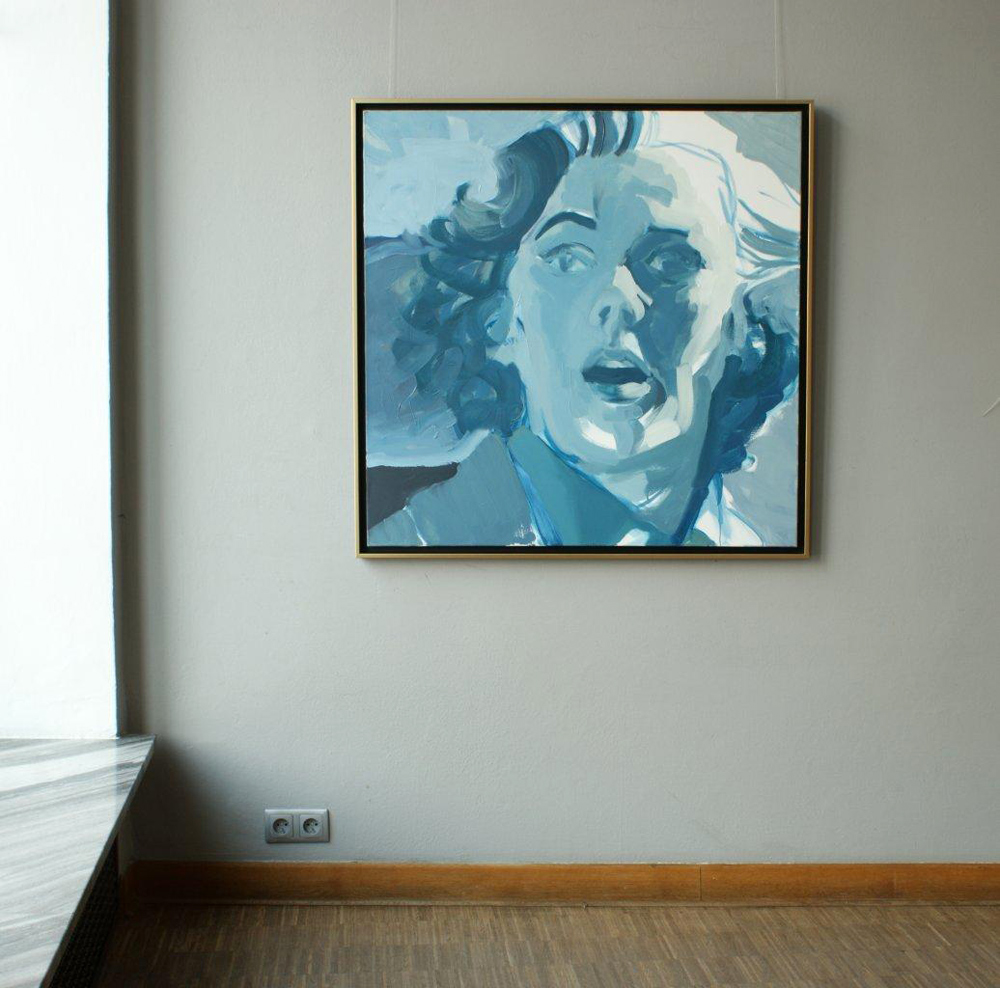 Katarzyna Swinarska - Fear and wind (Oil on Canvas | Size: 105 x 105 cm | Price: 7000 PLN)