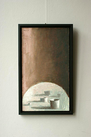 Łukasz Huculak : Vertical still life : Acrylic on panel