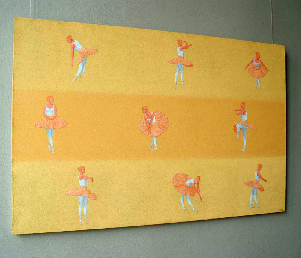 Mikołaj Kasprzyk - Ballet (Oil on Canvas | Size: 110 x 73 cm | Price: 6000 PLN)