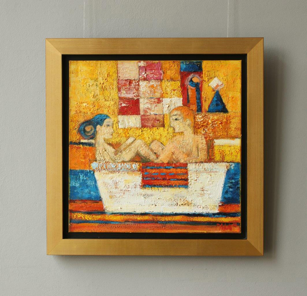 Darek Pala - Hot bath 2010 (Oil on Canvas | Größe: 63 x 63 cm | Preis: 6500 PLN)