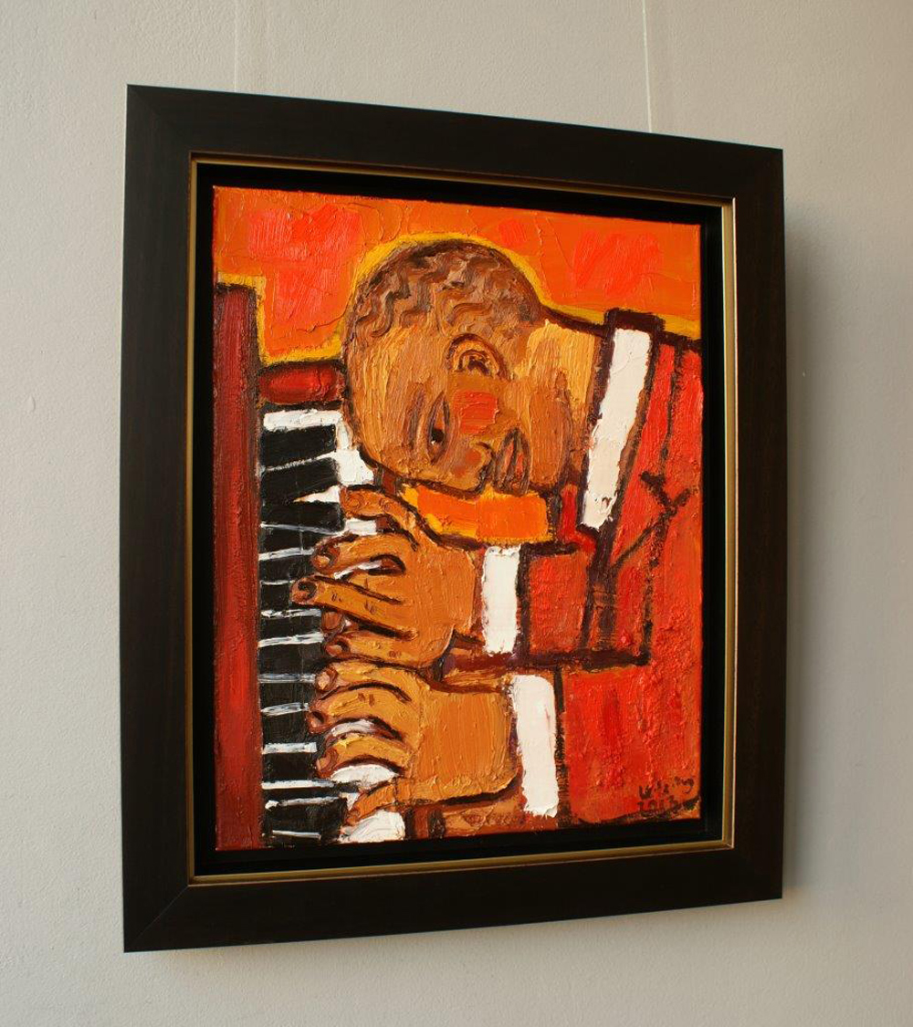 Krzysztof Kokoryn - Pianist (Oil on Canvas | Size: 54 x 64 cm | Price: 8500 PLN)