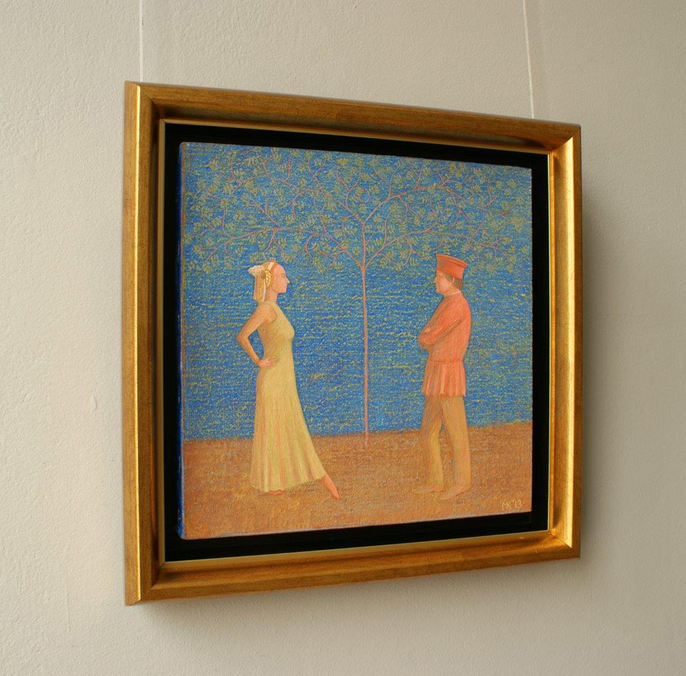 Mikołaj Kasprzyk - Couple (Oil on Canvas | Wymiary: 40 x 40 cm | Cena: 2900 PLN)