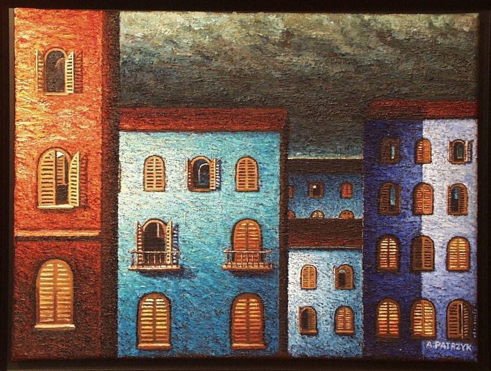 Adam Patrzyk - Windows (Oil on Canvas | Wymiary: 56 x 46 cm | Cena: 5500 PLN)