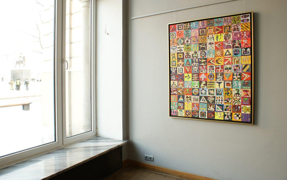 Krzysztof Pająk - Signs (Oil on Canvas | Size: 105 x 125 cm | Price: 7200 PLN)