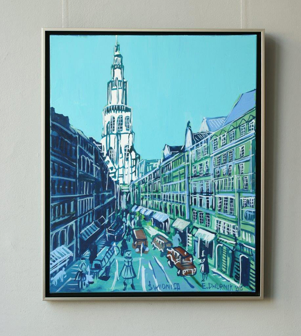 Edward Dwurnik - Swidnica (Oil on Canvas | Size: 66 x 87 cm | Price: 11000 PLN)