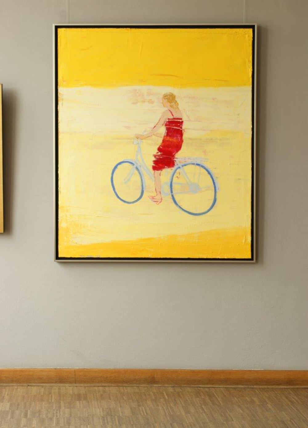 Jacek Łydżba - Cyclist (Oil on Canvas | Wymiary: 115 x 135 cm | Cena: 7000 PLN)