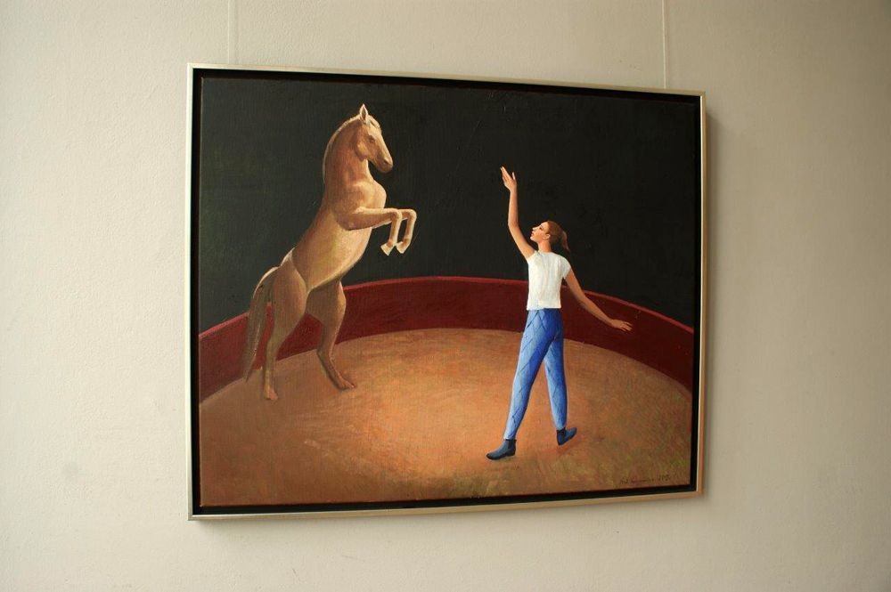 Katarzyna Karpowicz - Cirque show (Oil on Canvas | Wymiary: 105 x 86 cm | Cena: 4500 PLN)