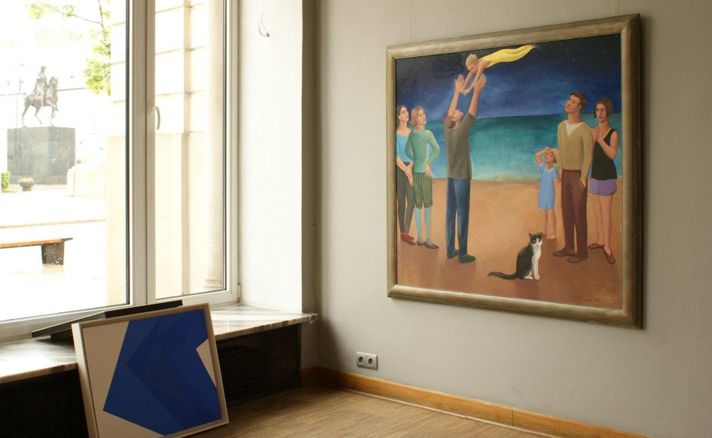 Katarzyna Karpowicz - Yellow jumpsuit (Oil on Canvas | Größe: 145 x 135 cm | Preis: 7000 PLN)