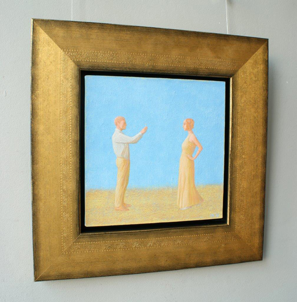 Mikołaj Kasprzyk - Capturing an image (Oil on Canvas | Size: 52 x 52 cm | Price: 2800 PLN)