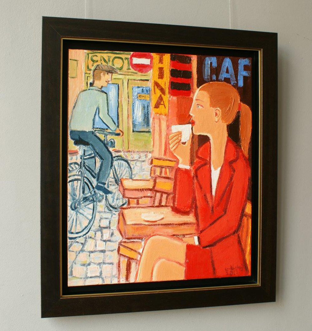 Krzysztof Kokoryn - Cafe Tina (Oil on Canvas | Size: 64 x 75 cm | Price: 7500 PLN)