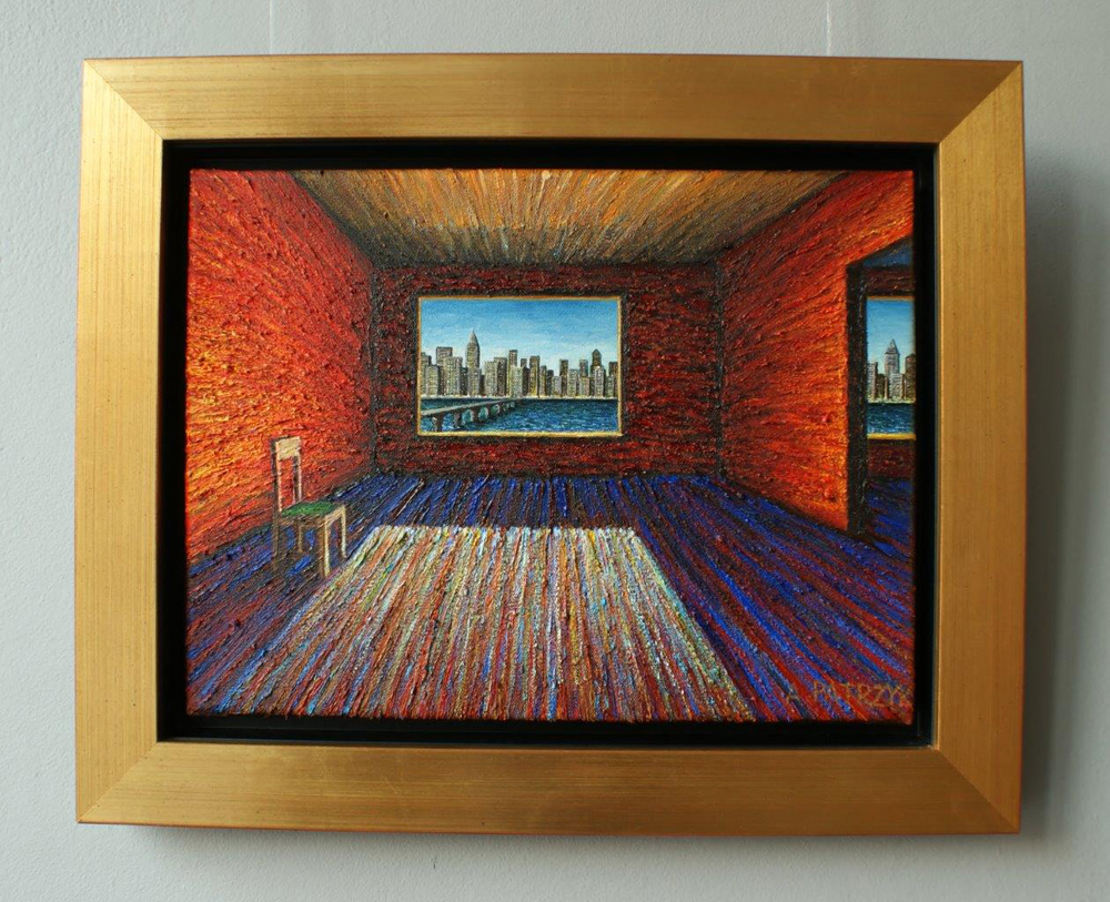 Adam Patrzyk - Room with a view (Oil on Canvas | Größe: 52 x 42 cm | Preis: 9000 PLN)