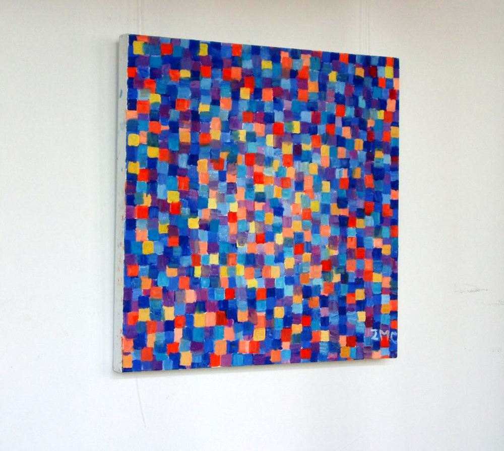 Zofia Matuszczyk-Cygańska - Blue (Oil on Canvas | Größe: 60 x 60 cm | Preis: 5000 PLN)