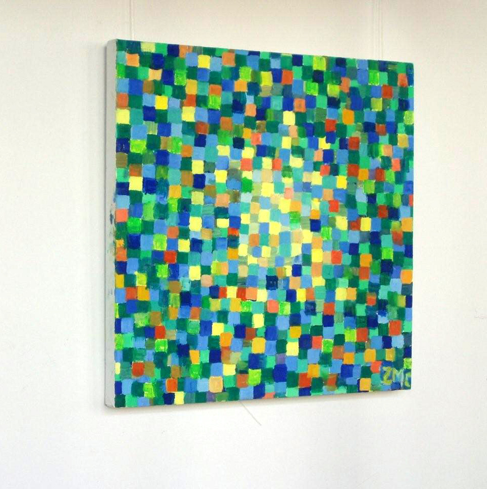 Zofia Matuszczyk-Cygańska - Green (Oil on Canvas | Wymiary: 60 x 60 cm | Cena: 5000 PLN)