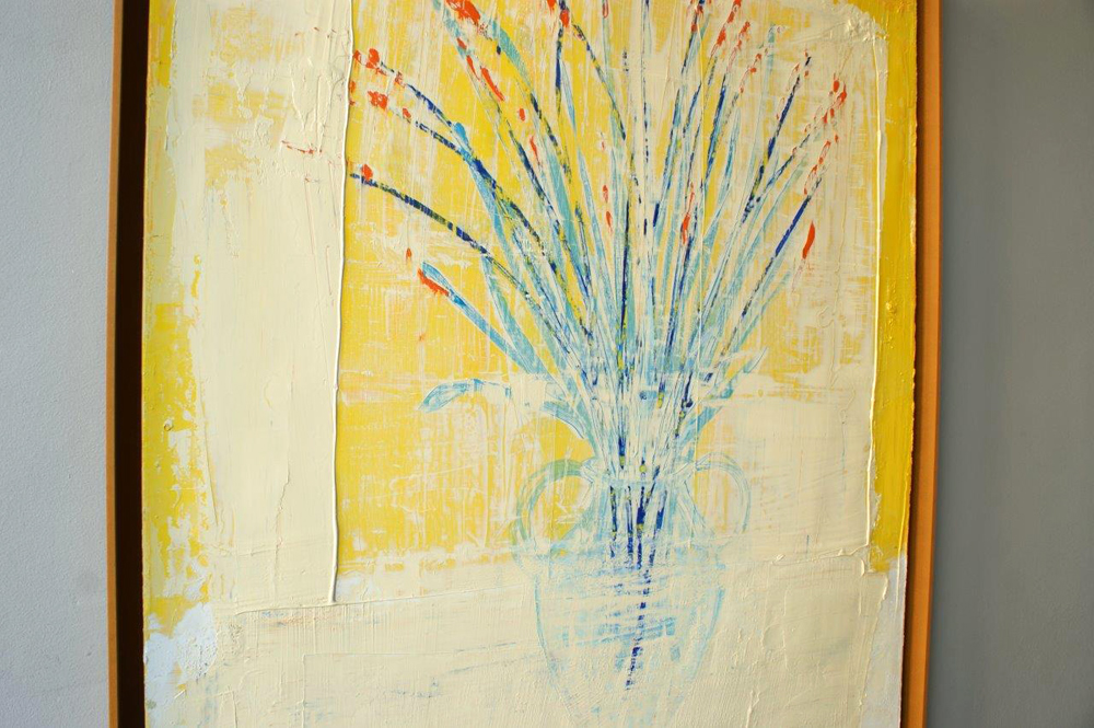 Jacek Łydżba - Flowers in a vase (Oil on Canvas | Size: 105 x 125 cm | Price: 7000 PLN)