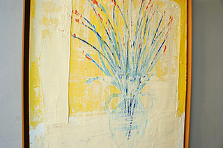Jacek Łydżba : Flowers in a vase : Oil on Canvas