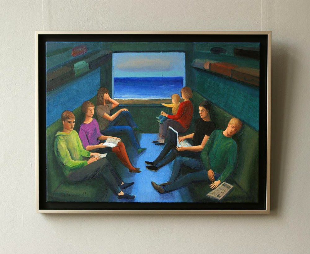 Katarzyna Karpowicz - Trip to the seaside (Oil on Canvas | Size: 67 x 52 cm | Price: 4500 PLN)