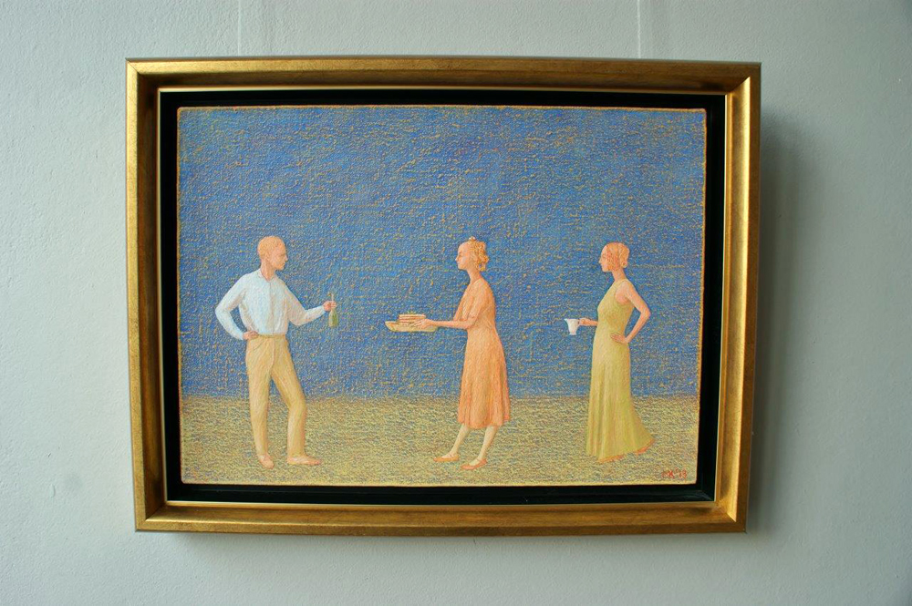 Mikołaj Kasprzyk - Treat (Oil on Canvas | Wymiary: 55 x 42 cm | Cena: 3600 PLN)
