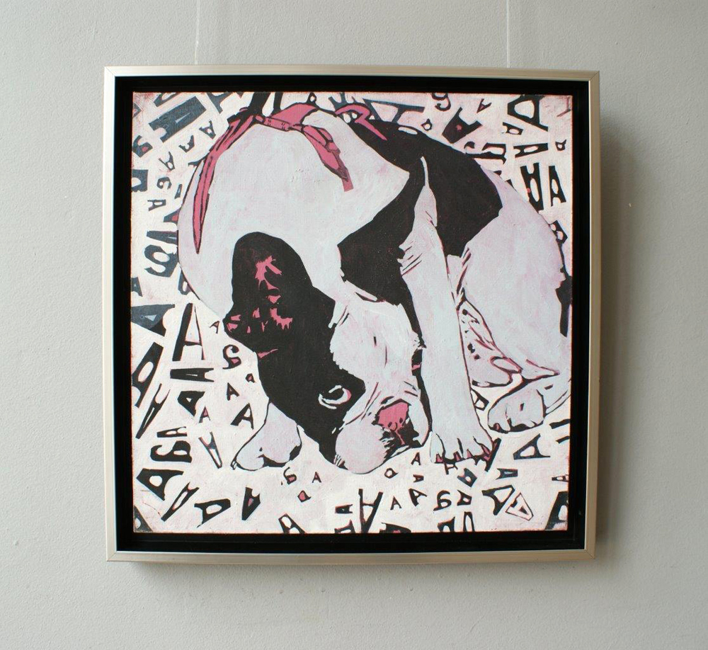 Agnieszka Sandomierz - Amor 1 (Tempera on canvas | Size: 45 x 45 cm | Price: 2500 PLN)