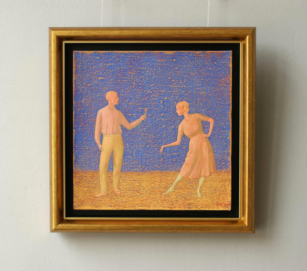 Mikołaj Kasprzyk - Attentions (Oil on Canvas | Size: 39 x 39 cm | Price: 2800 PLN)