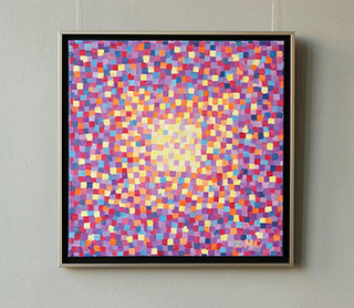 Zofia Matuszczyk-Cygańska : Purple mosaic : Oil on Canvas