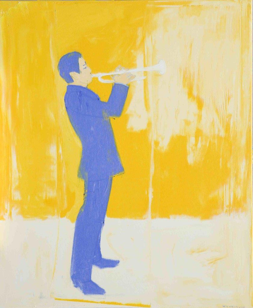 Jacek Łydżba - Trumpeter (Oil on Canvas | Size: 100 x 120 cm | Price: 7000 PLN)