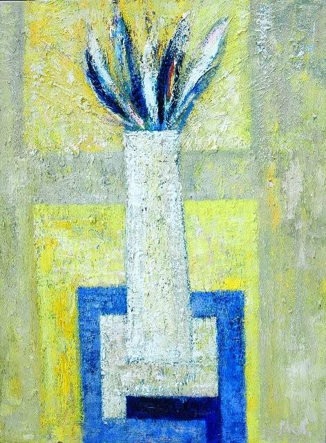 Darek Pala - White Vase (Oil on Canvas | Size: 76 x 102 cm | Price: 8000 PLN)
