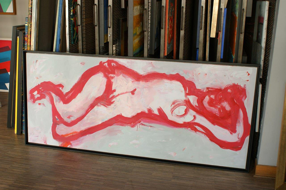 Katarzyna Swinarska - Nude (Oil on Canvas | Wymiary: 197 x 87 cm | Cena: 7000 PLN)