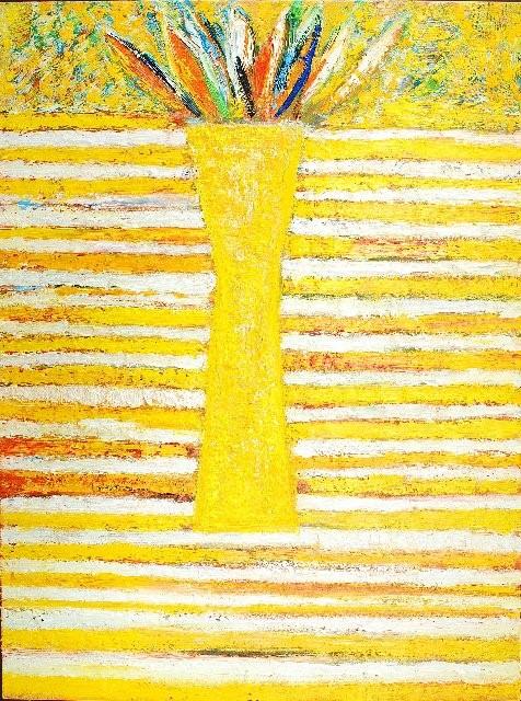 Darek Pala - Vase Light Yellow (Oil on Canvas | Size: 76 x 102 cm | Price: 8000 PLN)