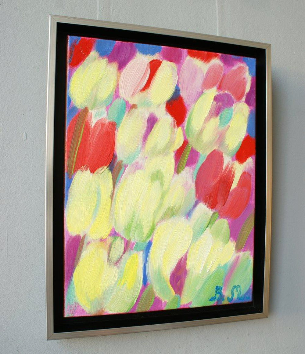 Beata Murawska - Tulips with joy (Oil on Canvas | Wymiary: 35 x 45 cm | Cena: 2800 PLN)