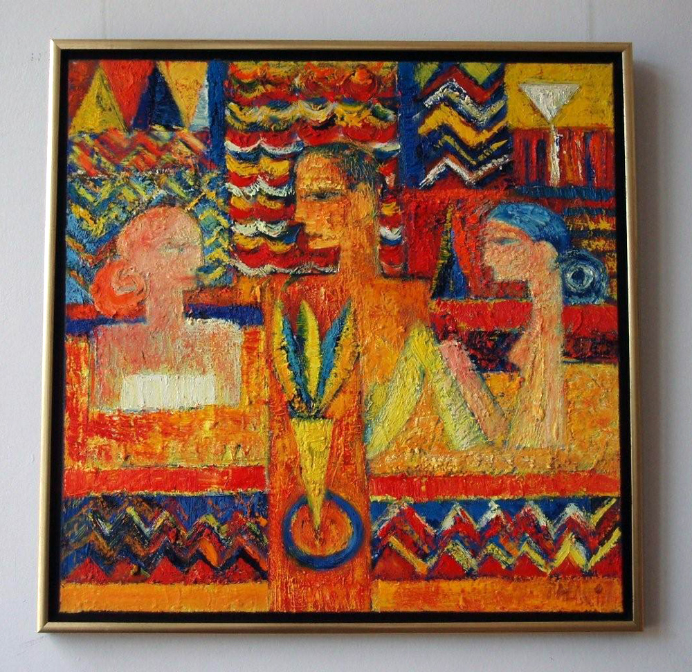Darek Pala - Bath (Oil on Canvas | Wymiary: 81 x 81 cm | Cena: 6500 PLN)