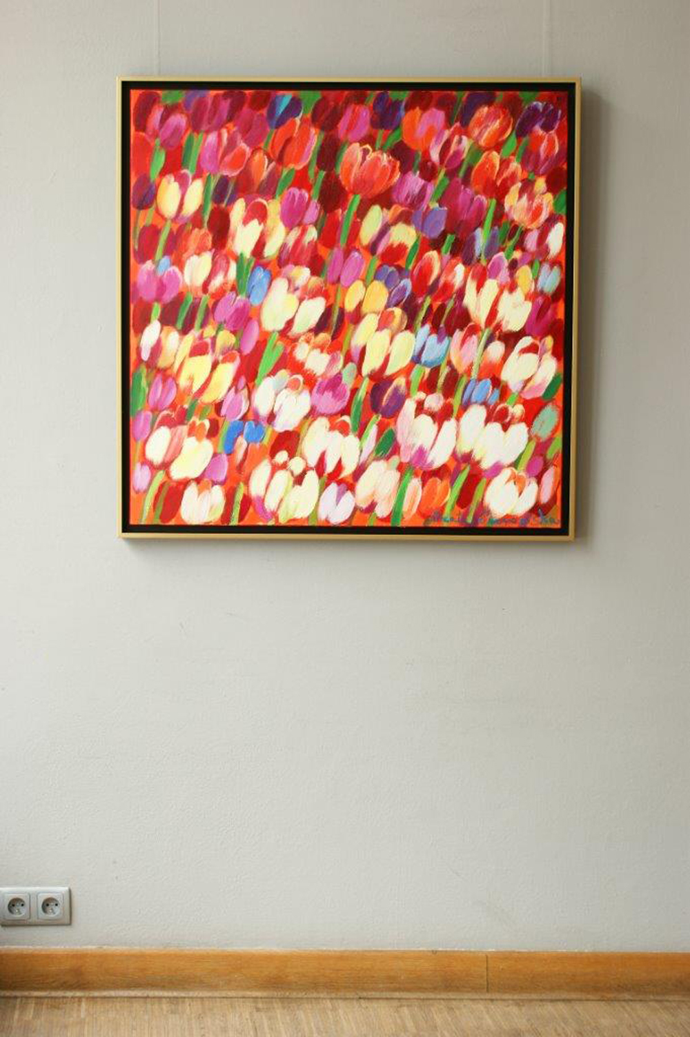 Beata Murawska - Red wind (Oil on Canvas | Wymiary: 95 x 95 cm | Cena: 5500 PLN)