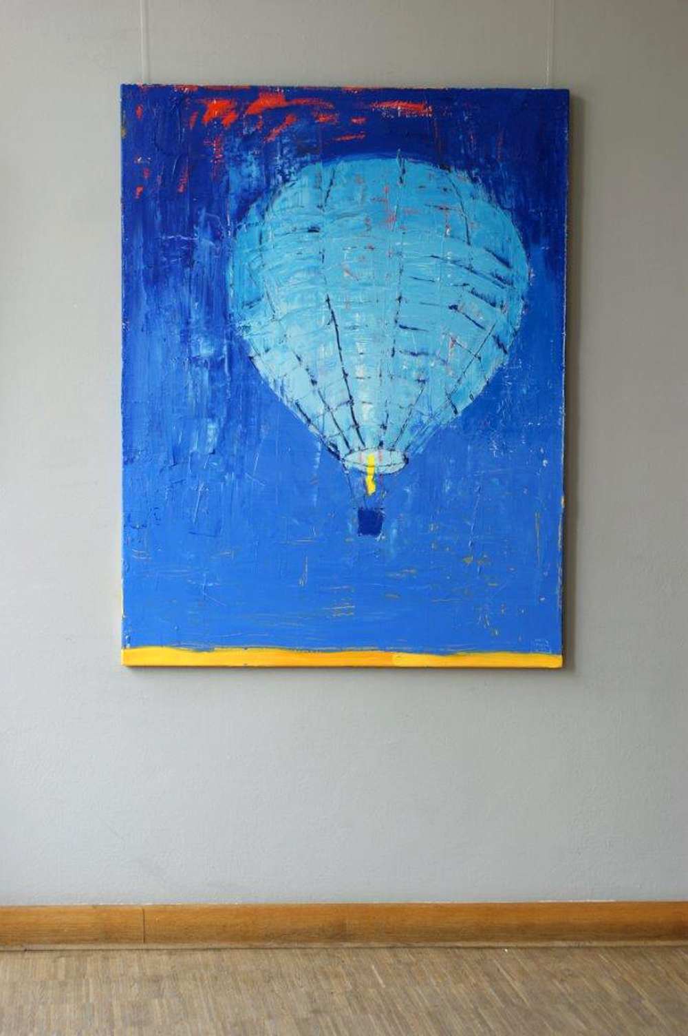 Jacek Łydżba - Balloon (Oil on Canvas | Size: 100 x 130 cm | Price: 7000 PLN)