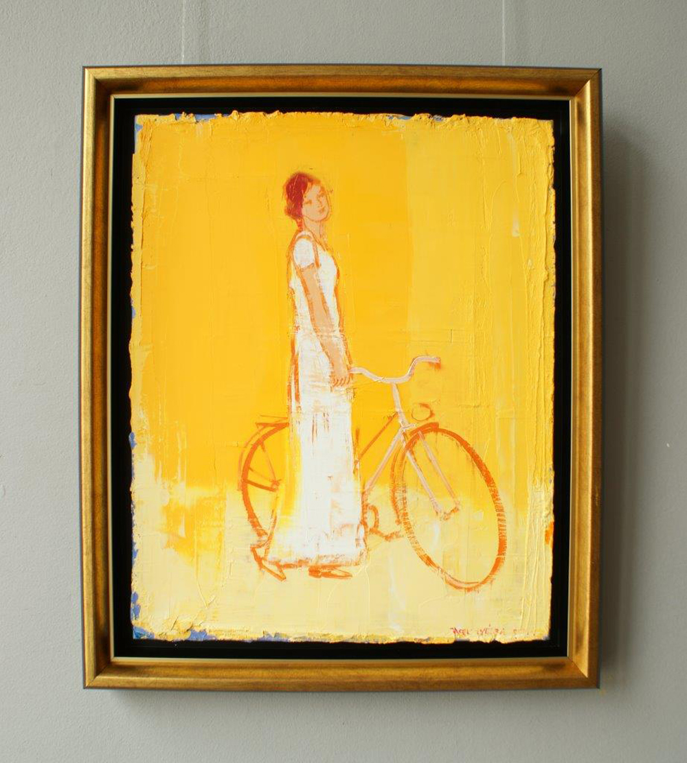 Jacek Łydżba - Cyclist (Oil on Canvas | Größe: 49 x 59 cm | Preis: 3600 PLN)
