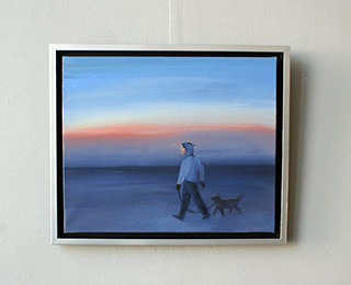Katarzyna Karpowicz : Walk the dog : Oil on Canvas