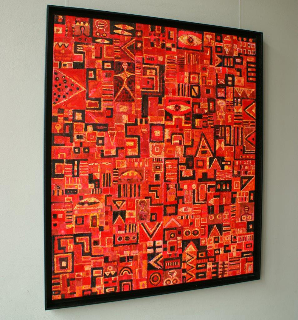 Krzysztof Pająk - Crimson journey (Oil on Canvas | Wymiary: 106 x 126 cm | Cena: 7500 PLN)