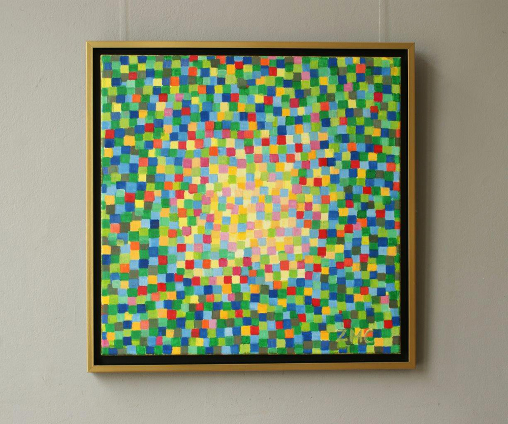 Zofia Matuszczyk-Cygańska - Green (Oil on Canvas | Size: 66 x 66 cm | Price: 8500 PLN)