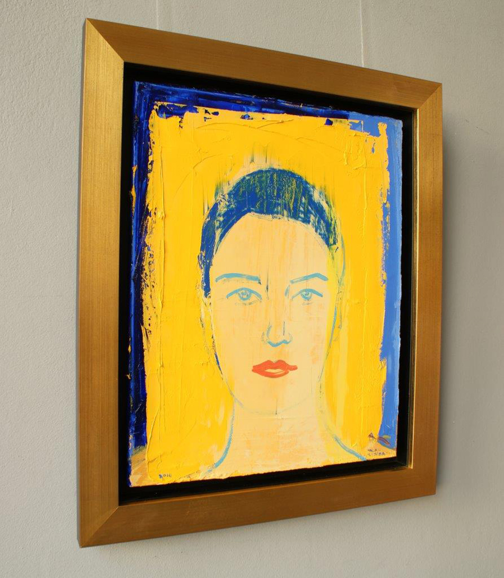 Jacek Łydżba - Girl in pure colors (Oil on Canvas | Size: 54 x 64 cm | Price: 3500 PLN)