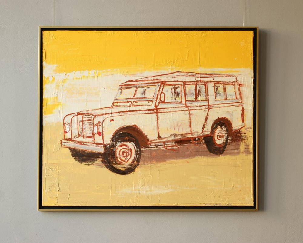 Jacek Łydżba - Land Rover (Oil on Canvas | Size: 125 x 105 cm | Price: 7000 PLN)