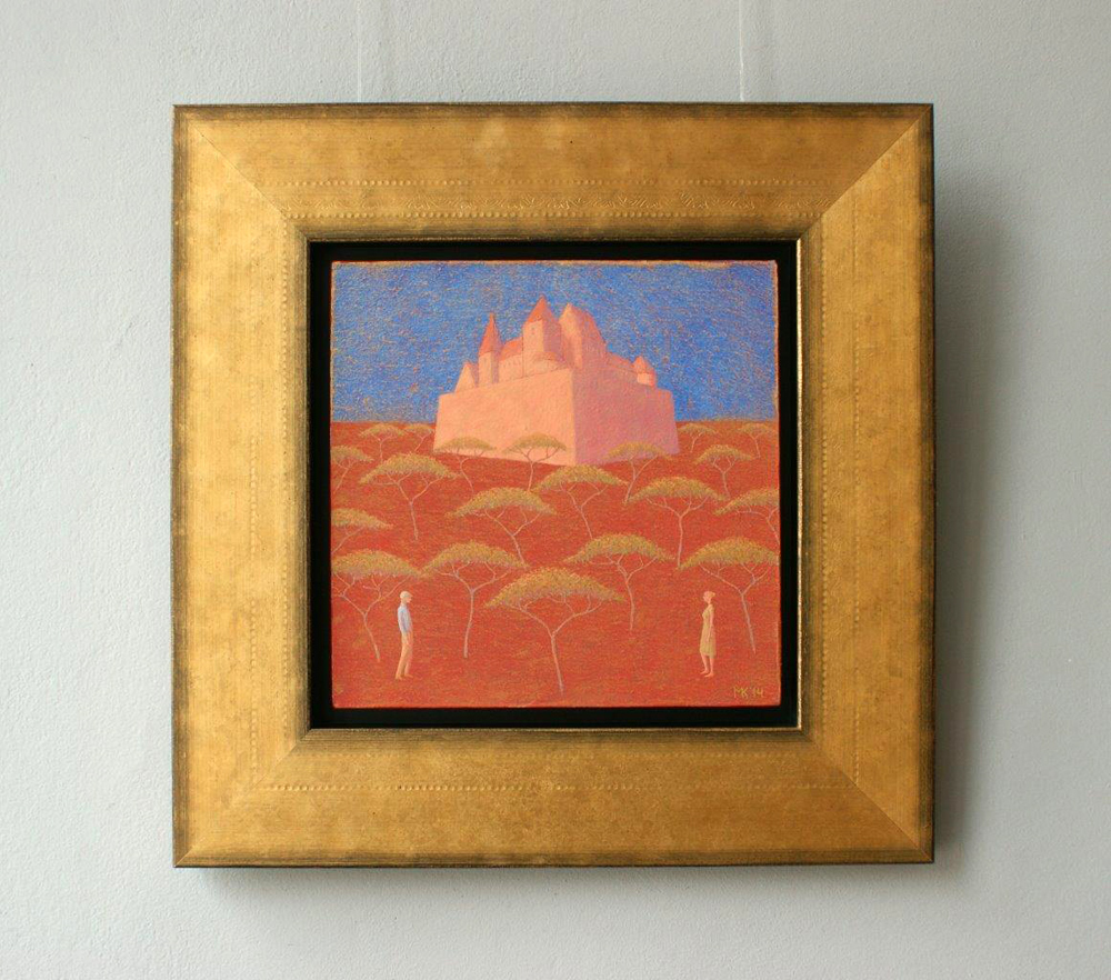 Mikołaj Kasprzyk - Castle (Oil on Canvas | Wymiary: 52 x 52 cm | Cena: 3200 PLN)
