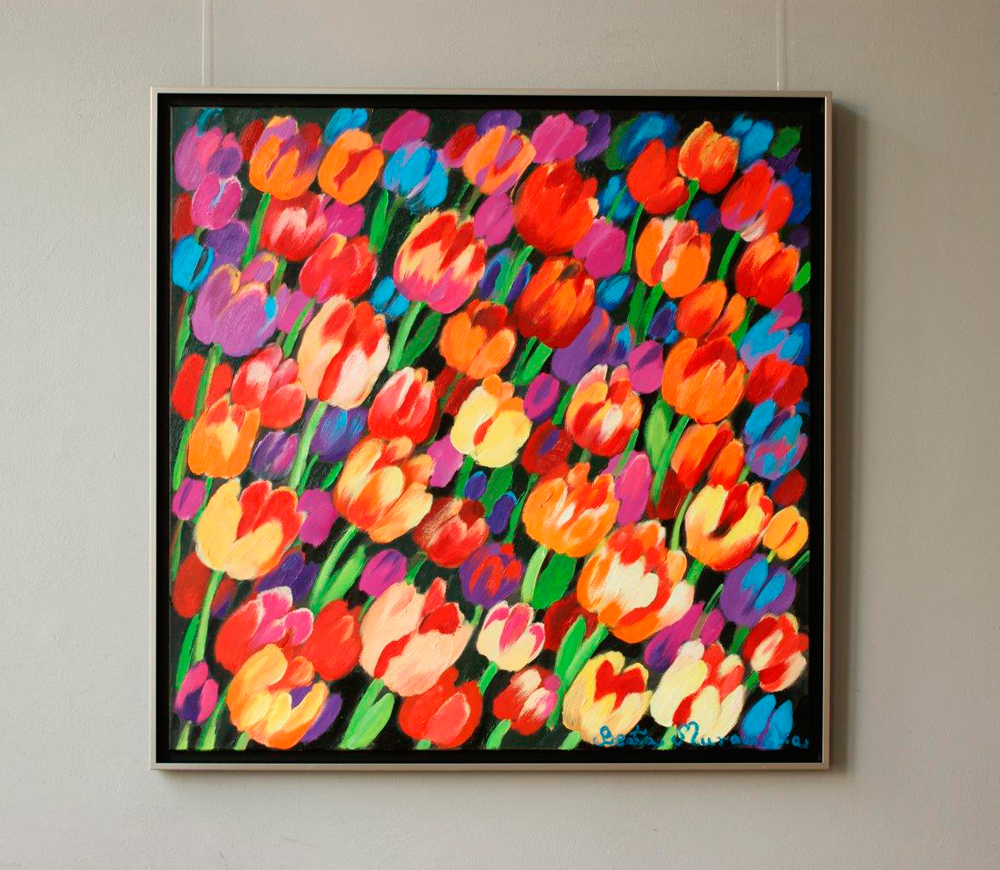 Beata Murawska - Autumn breeze (Oil on Canvas | Größe: 105 x 105 cm | Preis: 5500 PLN)