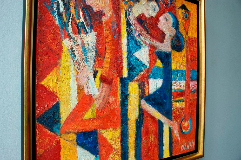Darek Pala - Journey through love (Oil on Canvas | Size: 86 x 86 cm | Price: 8500 PLN)