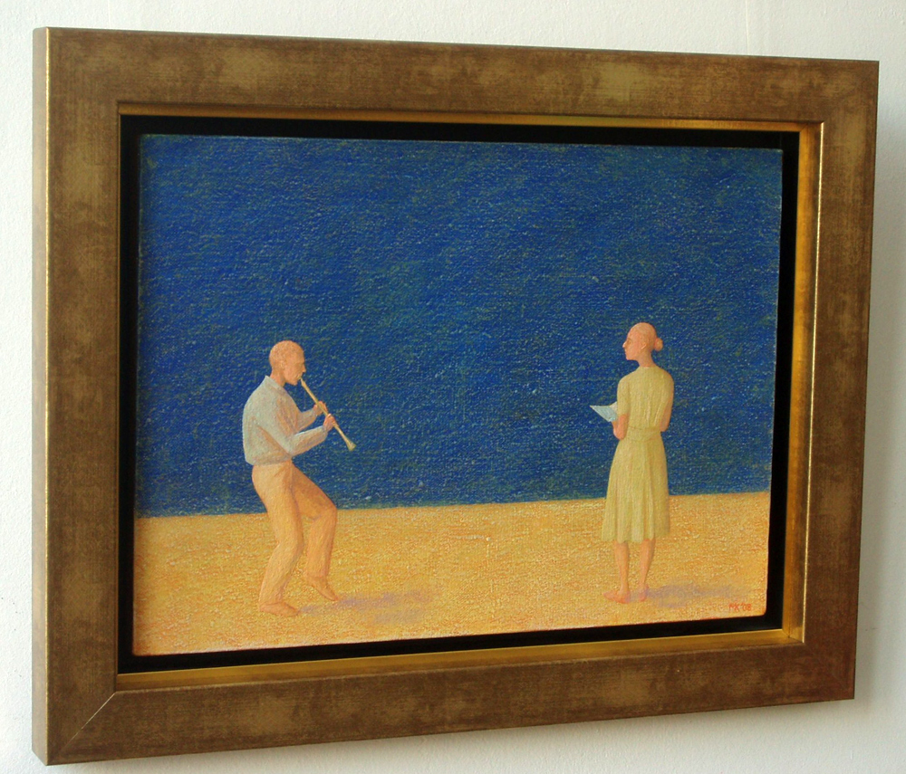 Mikołaj Kasprzyk - Duet (Oil on Canvas | Wymiary: 59 x 46 cm | Cena: 3600 PLN)