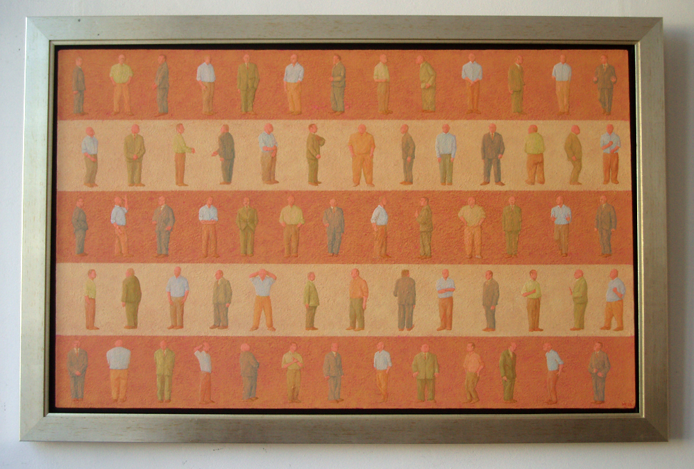 Mikołaj Kasprzyk - Five monologs (Oil on Canvas | Size: 146 x 97 cm | Price: 9000 PLN)