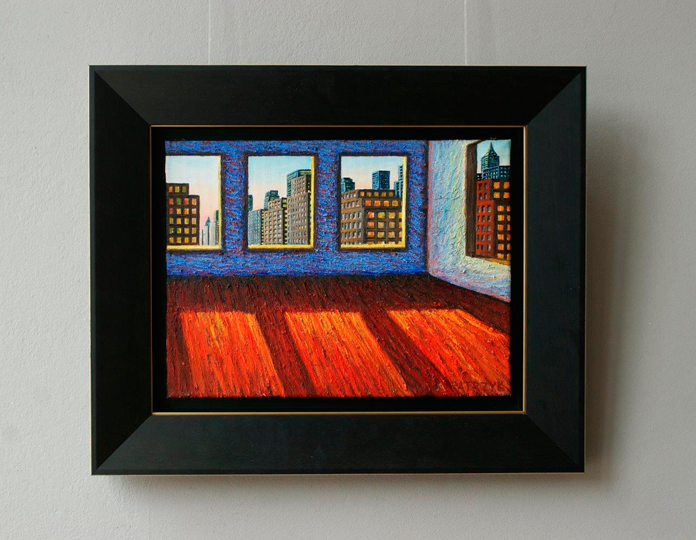 Adam Patrzyk - Room with a view (Oil on Canvas | Größe: 57 x 47 cm | Preis: 8500 PLN)