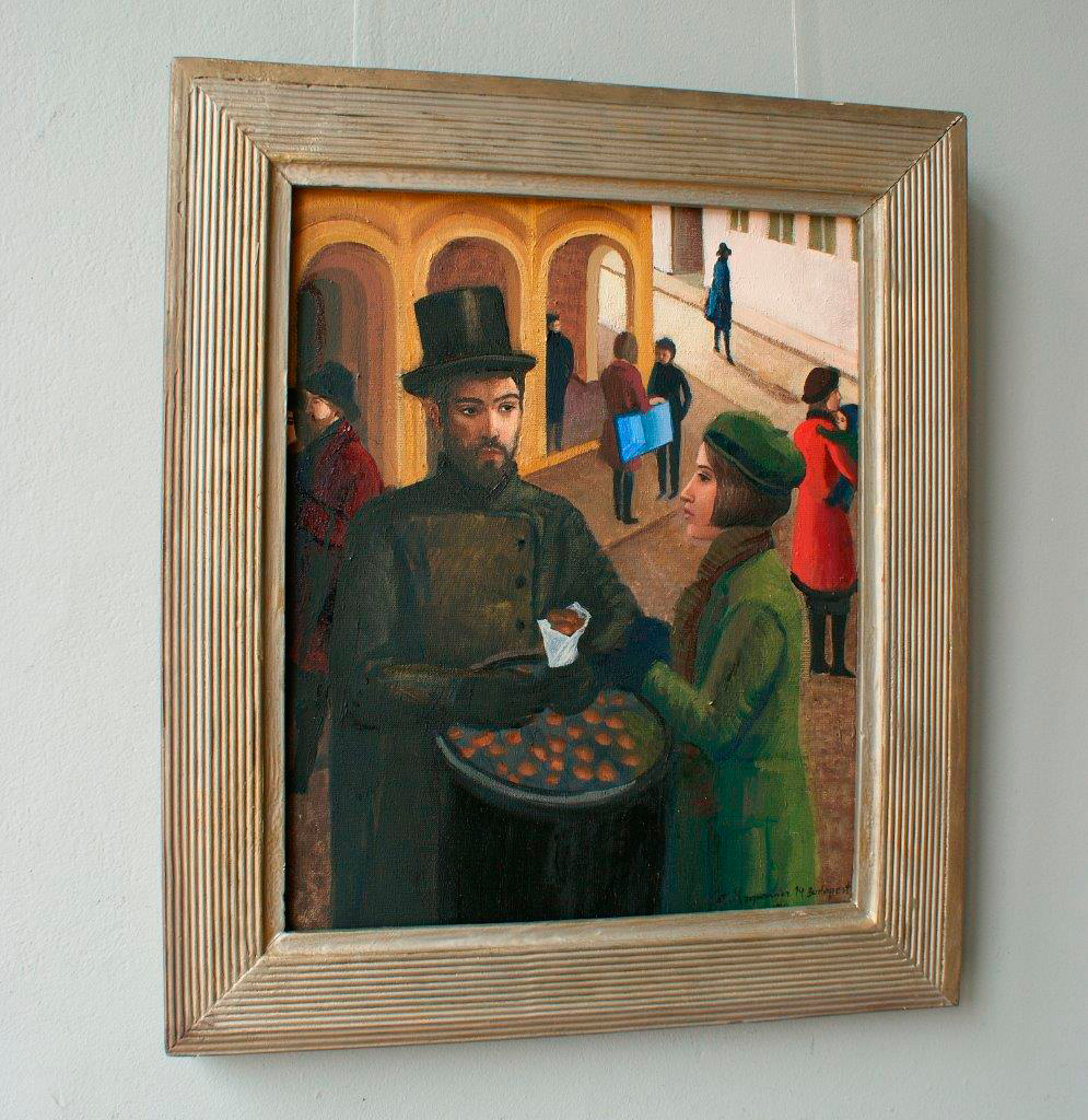 Katarzyna Karpowicz - Hot chestnuts (Oil on Canvas | Size: 50 x 60 cm | Price: 4500 PLN)